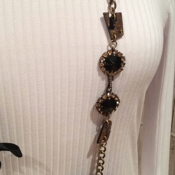 AUTH “MARNI” LONG, LEATHER FLOWER, RIBBON NECKLACE - Picture 5 of 6